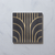 Art Deco Curve Ebony Cement Tile